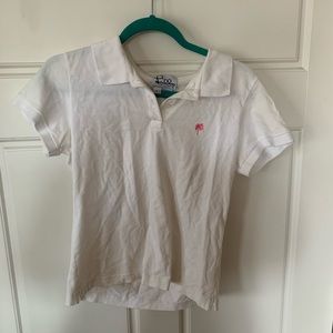 Lilly Pulitzer White Pollo Shirt🤍